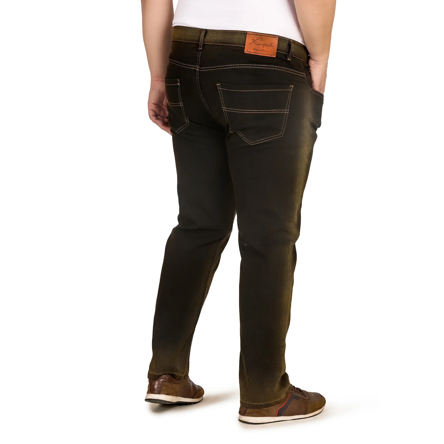 Kagad Men Plus Size Regular Fit Charcoal Grey Denim Jeans - Style Code "KGDJN-408026