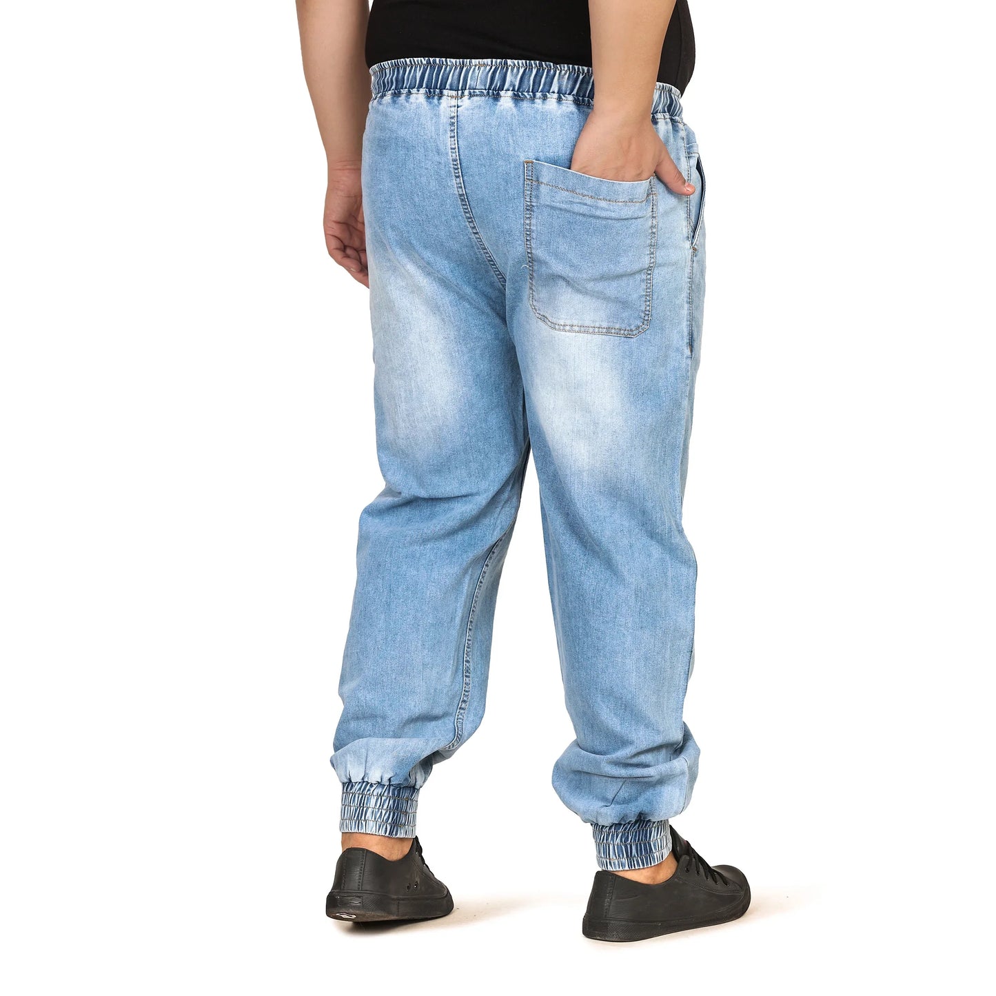 Kagad Men Regular and Plus Size Baggy Fit Light Blue Color Denim Jeans Jogger - Style Code "KGDJGR-406007