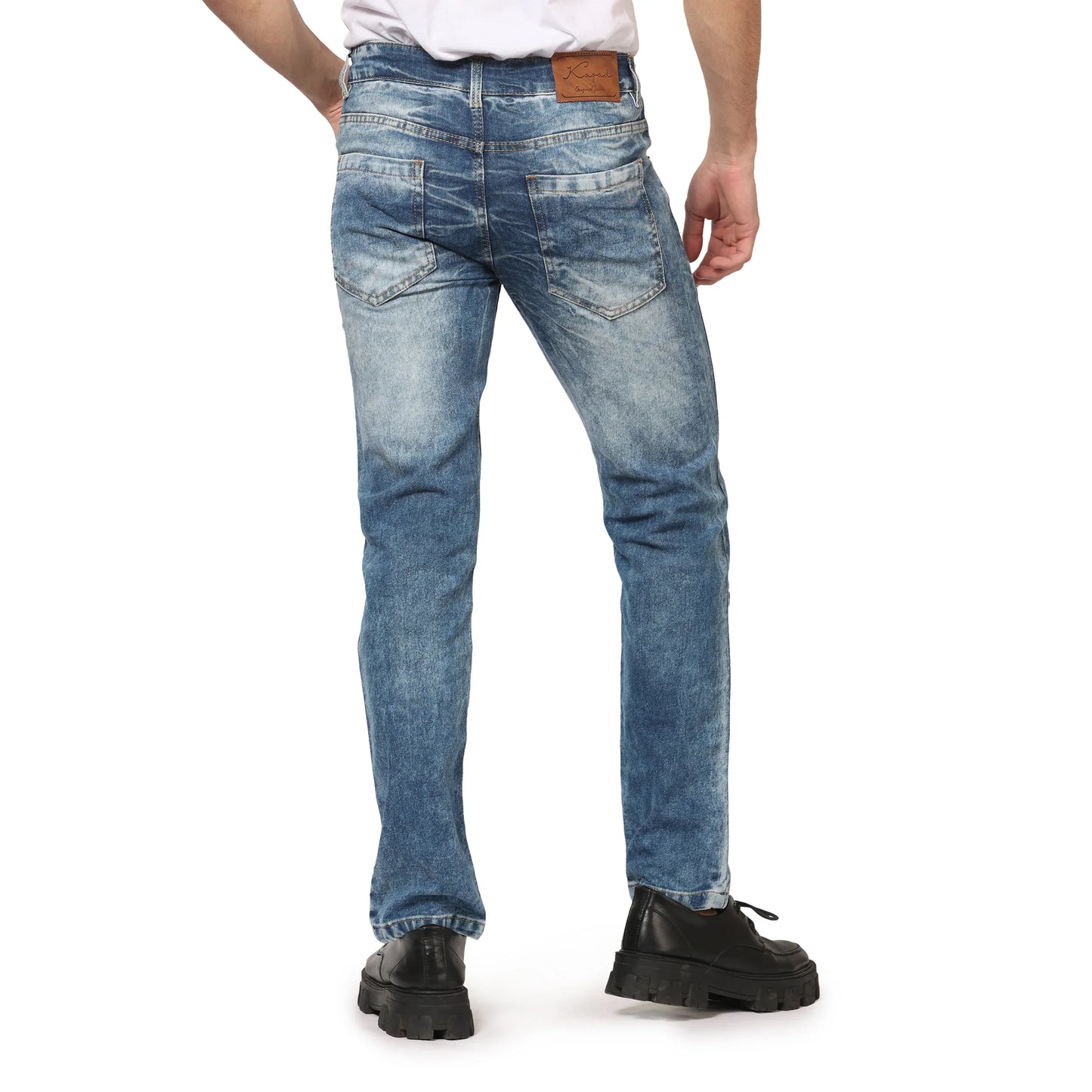Kagad Men Straight Fit Light Blue Denim Jeans - Style Code "KGDJNS-403011
