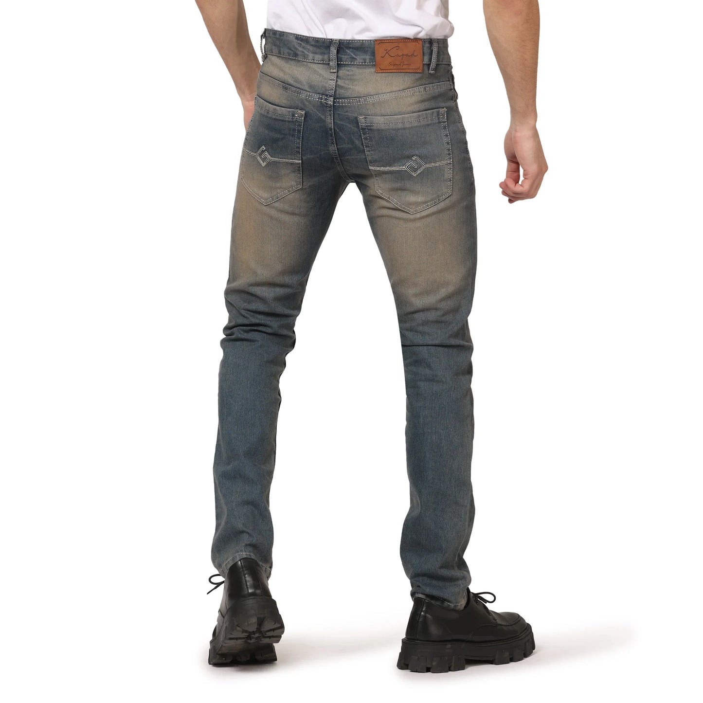 Kagad Men Regular Fit Blue Tinted Denim Jeans - Style Code "KGDJNS-403012