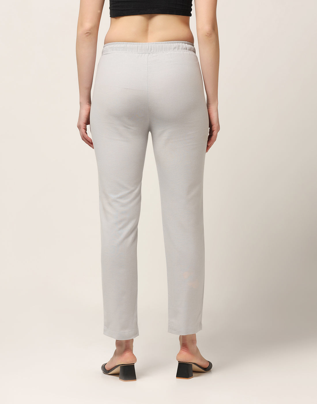 Kagad Womens Mid Rise Straight Fit Latte Cotton Trouser - Style Code "KGDTR-404030