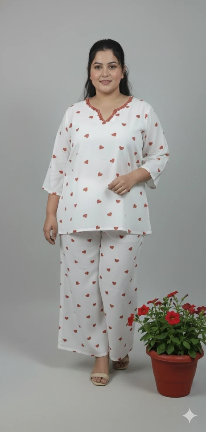 Women’s Premium Rayon Crop Top & Palazzo Co-ord Set