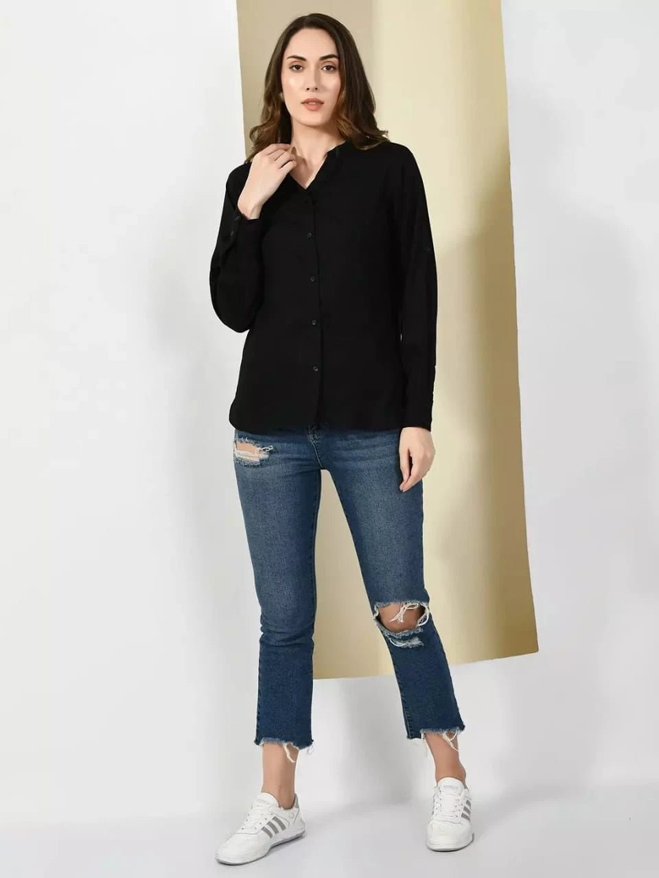Women’s Premium Rayon Button-Down Shirts – Pack of 2