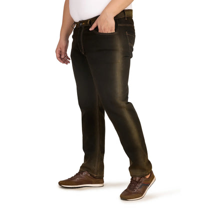 Kagad Men Plus Size Regular Fit Charcoal Grey Denim Jeans - Style Code "KGDJN-408026