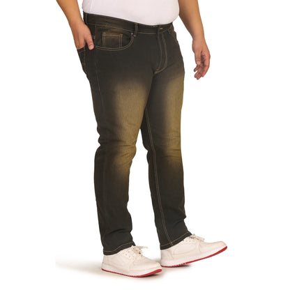 Kagad Men Plus Size Regular Fit Charcoal Grey Denim Jeans - Style Code "KGDJN-408005