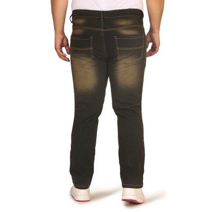 Kagad Men Plus Size Regular Fit Charcoal Grey Denim Jeans - Style Code "KGDJN-408005
