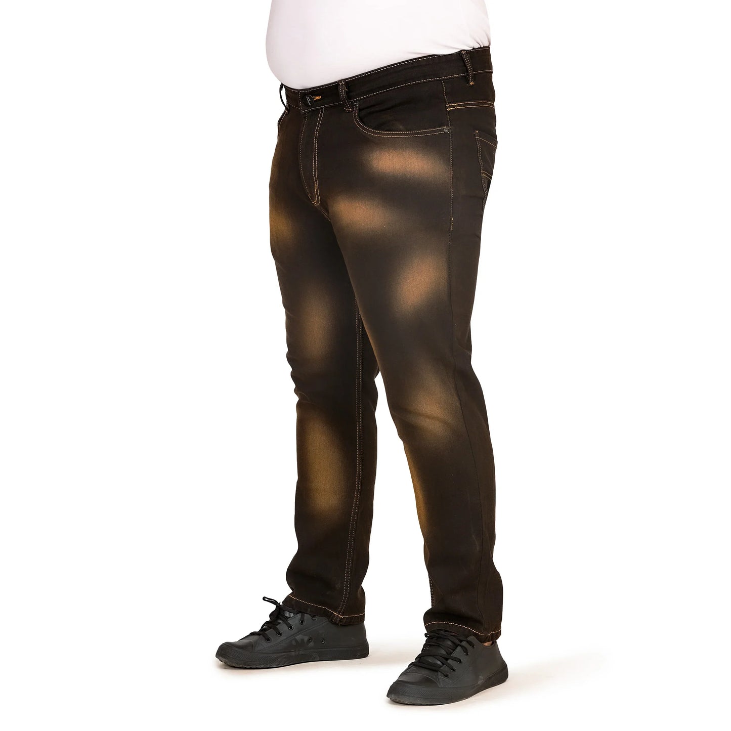 Kagad Men Plus Size Regular Fit Charcoal Grey Tinted Denim Jeans - Style Code "KGDJN-408019