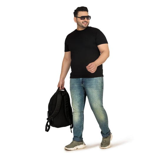 Kagad Men Plus Size Regular Fit Light Blue Tinted Denim Jeans - Style Code "KGDJN-408015