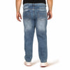 Kagad Jeans Men Plus Size Regular Fit Light Blue Denim Jeans - Style Code "KGDJN-408002