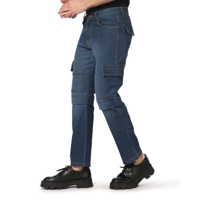 Kagad Men Straight Fit Vintage Blue Denim Jeans - Style Code "KGDJNS-403006