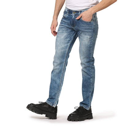 Kagad Men Straight Fit Light Blue Denim Jeans - Style Code "KGDJNS-403011