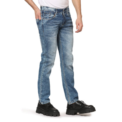 Kagad Men Straight Fit Light Blue Denim Jeans - Style Code "KGDJNS-403011