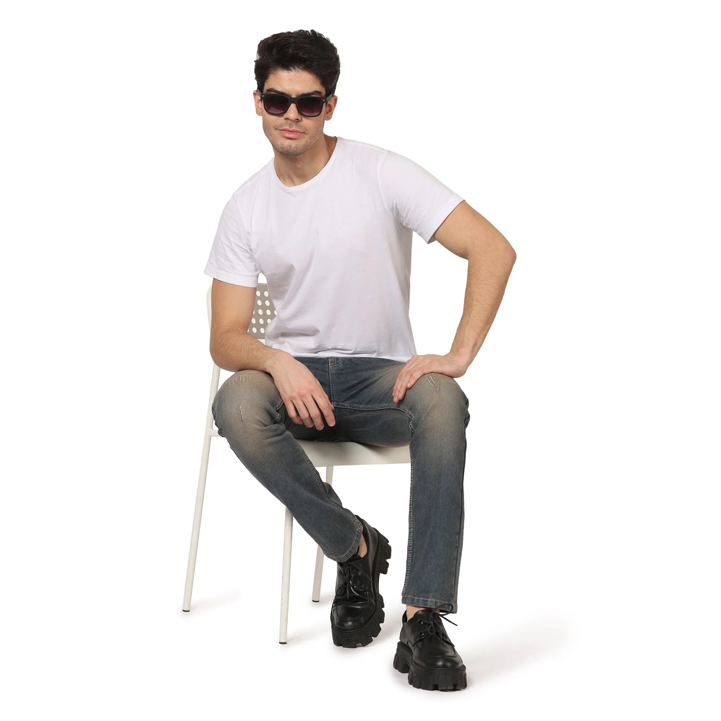 Kagad Men Regular Fit Blue Tinted Denim Jeans - Style Code "KGDJNS-403012