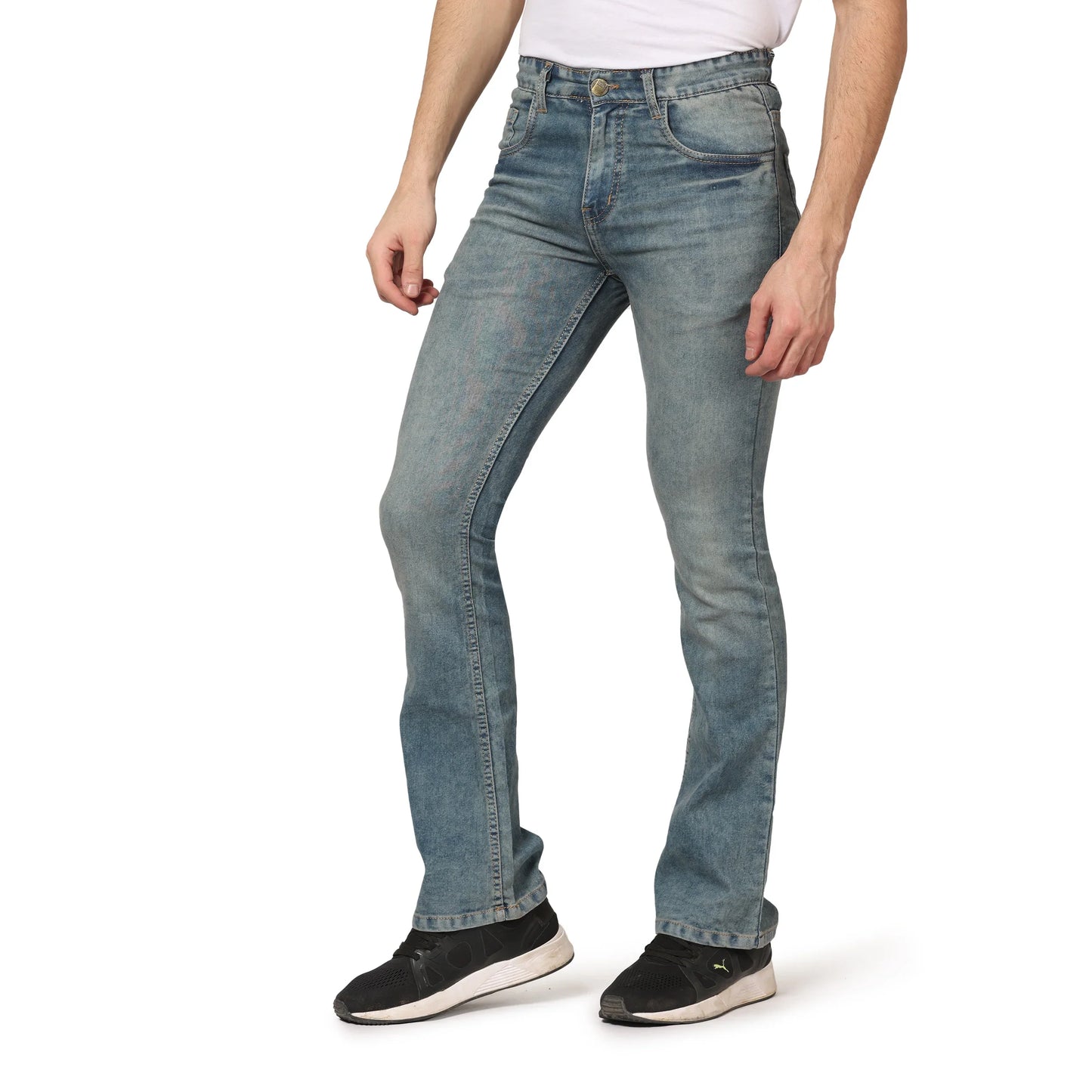 Kagad Men Straight Fit Light Blue Denim Jeans - Style Code "KGDJNS-403015