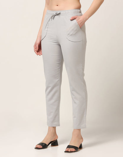 Kagad Womens Mid Rise Straight Fit Latte Cotton Trouser - Style Code "KGDTR-404030
