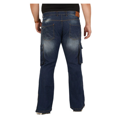 Men's Plus Size Denim Cargo KGDCR-406097
