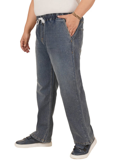 Men's Plus Size Elasticated Jeans KGDJN-406085