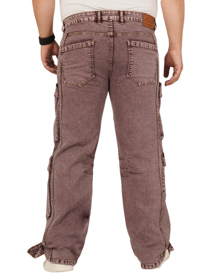 Men's Plus Size Denim Cargo KGDCR-406102