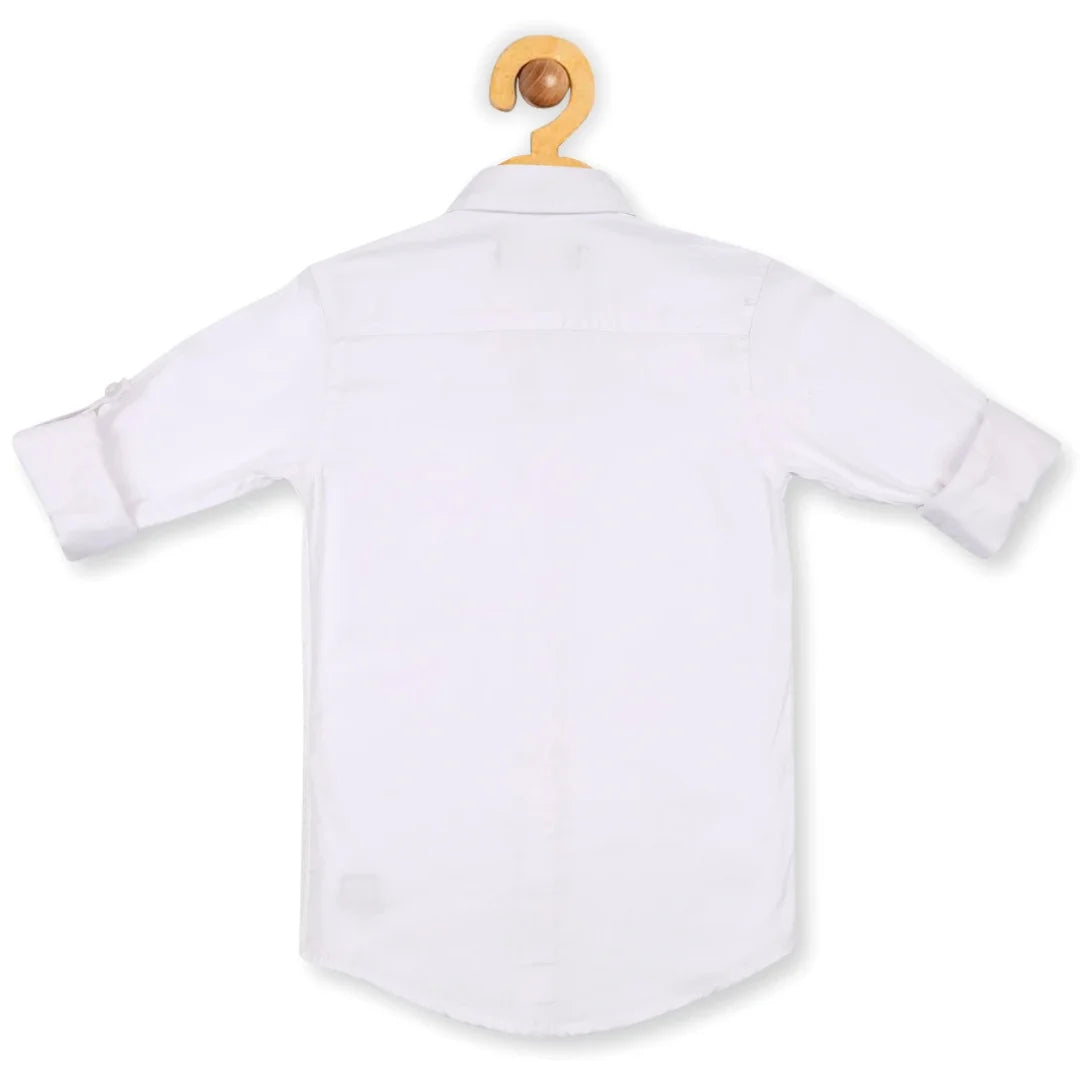 Kids Cotton Blend Classic White Shirt – Comfortable Casual & Formal Wear