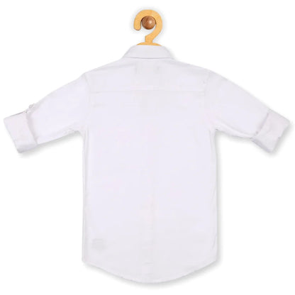 Kids Cotton Blend Classic White Shirt – Comfortable Casual & Formal Wear