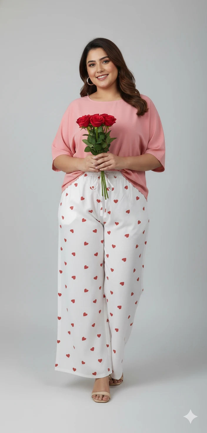 Women’s Fluid Rayon Wide-Leg Palazzo Pants – Pack of 2