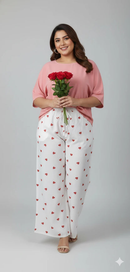 Women’s Fluid Rayon Wide-Leg Palazzo Pants – Pack of 2