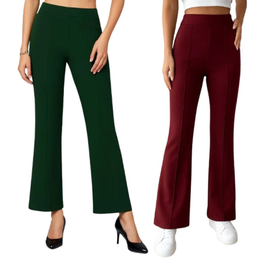 Women’s Ultra-Stretch Lycra Harem Pants – Pack of 2