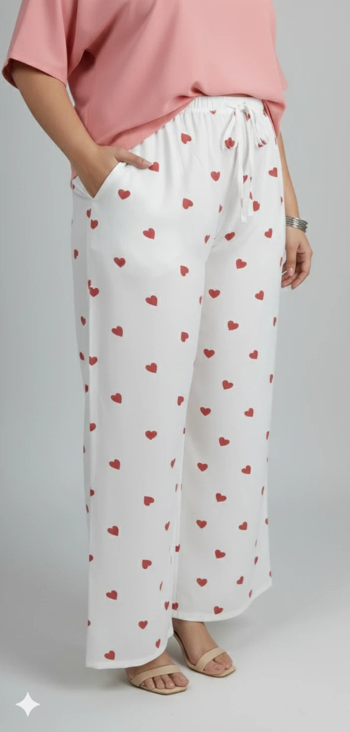 Women’s Fluid Rayon Wide-Leg Palazzo Pants – Pack of 2