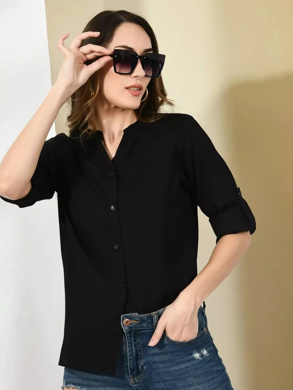 Women’s Premium Rayon Button-Down Shirts – Pack of 2