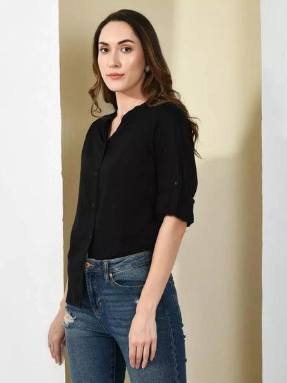 Women’s Premium Rayon Button-Down Shirts – Pack of 2