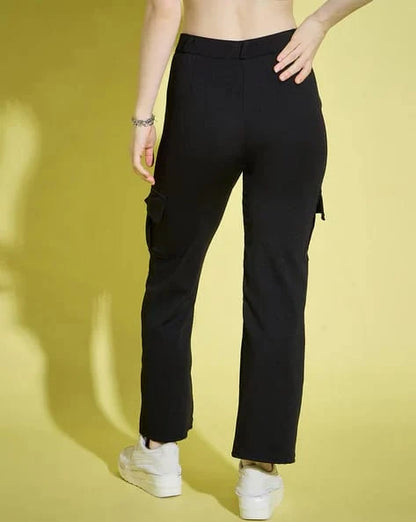 Women’s Ultra-Stretch Lycra Cargo Pants – Pack of 2