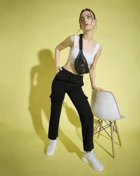 Women’s Ultra-Stretch Lycra Cargo Pants – Pack of 2