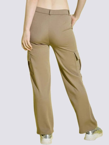 Women’s Ultra-Stretch Lycra Cargo Pants – Pack of 2