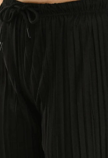 Women’s Premium Lycra Pleated Palazzo Pants – Pack of 2
