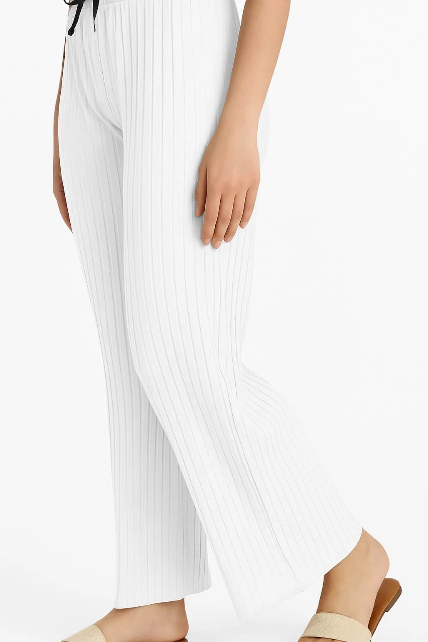 Women’s Premium Lycra Pleated Palazzo Pants – Pack of 2