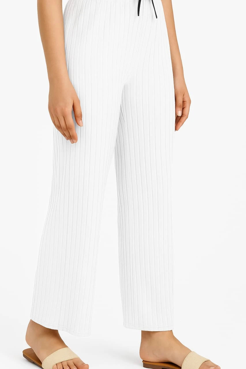 Women’s Premium Lycra Pleated Palazzo Pants – Pack of 2