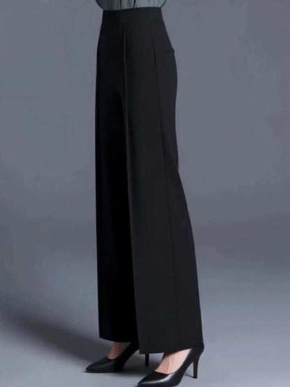 Women’s High-Rise Straight Fit Stretch Pants – Pack of 2