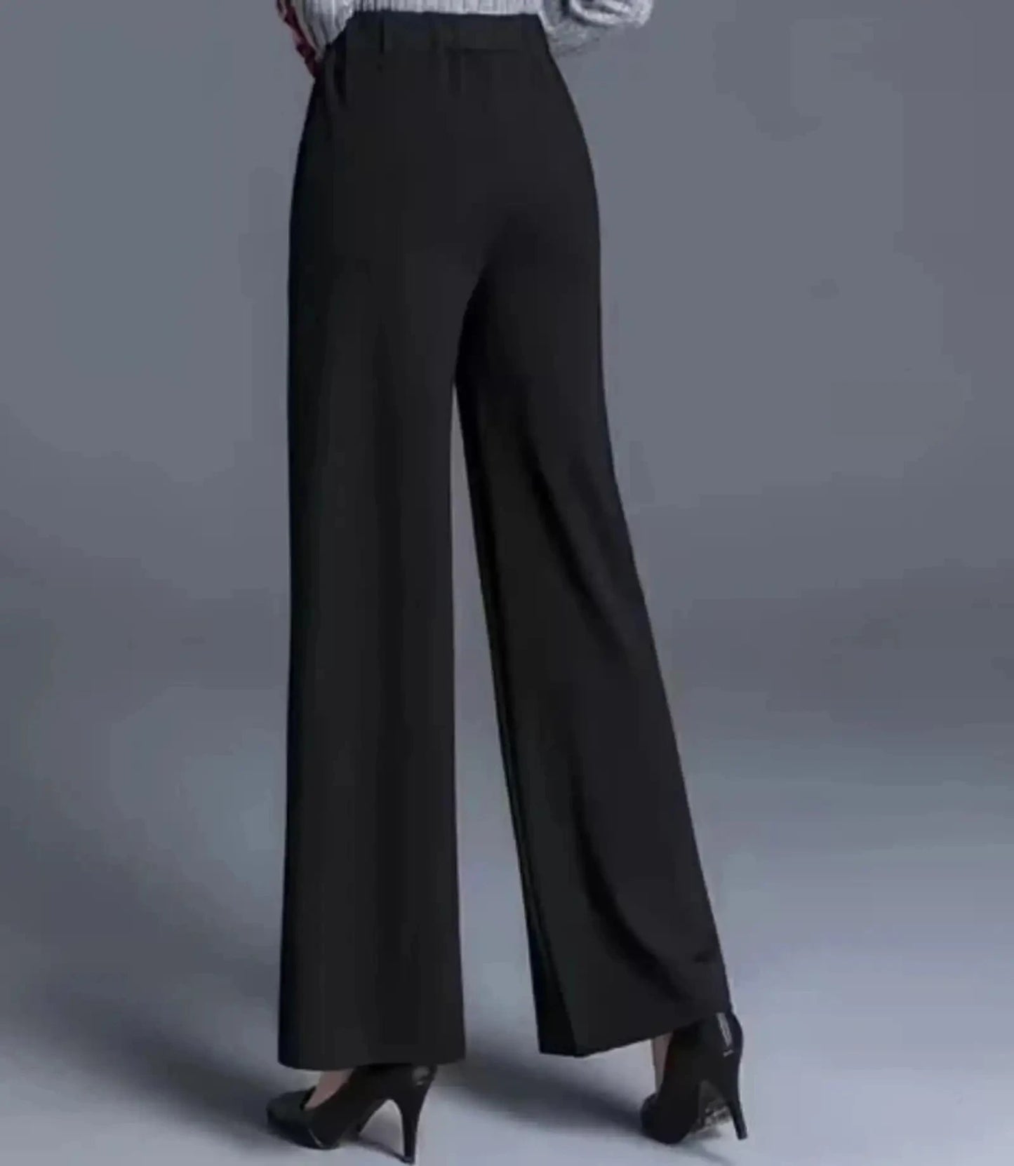 Women’s High-Rise Straight Fit Stretch Pants – Pack of 2