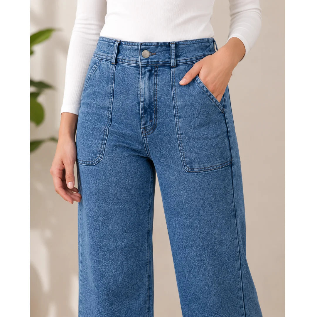 Abfy Zoo Women's Light Wash High-Rise Stretchable Denim Jeans