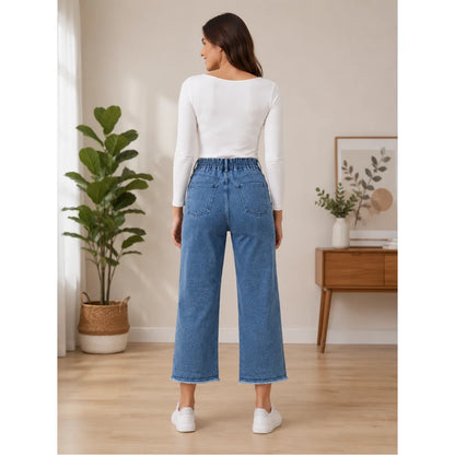 Abfy Zoo Women's Light Wash High-Rise Stretchable Denim Jeans